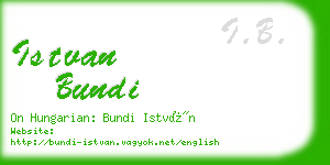 istvan bundi business card